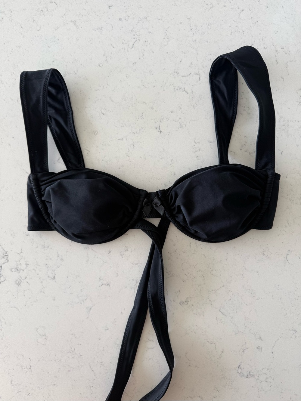 Strawberry Milk Mob Black Bikini Top